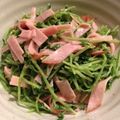 hyser's cooksnap of when they made 豆苗のからしマヨネーズ和え.