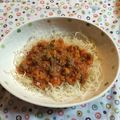 こことろさん's cooksnap of when they made 揚げ春雨のエスニック風ミートソースがけ.