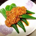 muumi☆'s cooksnap of when they made ∮ オクラの✰にんにく✰彡胡麻だれ ∮.