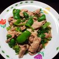 煮出し麦茶's cooksnap of when they made ピーマンの甘辛みそ炒め♪」.