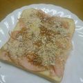 京のお抹茶's cooksnap of when they made サクッ♡たっぷりハムソースかつトースト♫.