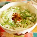 ちゃんねるゆみ's cooksnap of when they made キムチの素で♪釜玉キムチうどん.