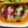 こたつねこくん's cooksnap of when they made 蒲鉾の梅しそサンド.