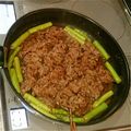 やまひつじおとこ's cooksnap of when they made 牛肉とアスパラガスのしょうが風味煮.