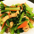 yukky22's cooksnap of when they made ★簡単★小松菜・しめじ・油揚げの和え物.
