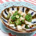 赤い電話's cooksnap of when they made ３分で完成!?　長いもとオクラの和え物.