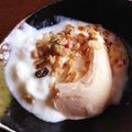 無糖610's cooksnap of when they made スライスチーズでチーズケーキ味アイス.