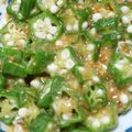 間取ゐさ's cooksnap of when they made オクラの胡麻和え.