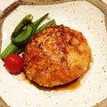クックO4TNOR☆'s cooksnap of when they made 鶏挽肉の和風照り焼きハンバーグ.