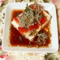 うさうさまろん's cooksnap of when they made トマトとじゃこのヘルシ−豆腐サラダ★.