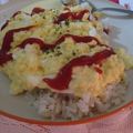 真由ねーず's cooksnap of when they made ガーリックライスDeふわとろオムライス♪.