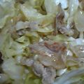 sayusami's cooksnap of when they made キャベツと豚バラの酒蒸し炒め.