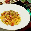 inyako's cooksnap of when they made サーモンのクリームパスタ.