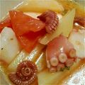 cotori119's cooksnap of when they made 蛸＆じゃが＆トマトのフレッシュバジル和え.
