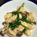 むー's cooksnap of when they made ニラとササミのオイマヨ炒め.