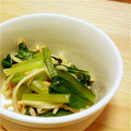 タロル's cooksnap of when they made ルクエで3分！小松菜とツナのニンニク和え.