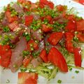 ちーぃさん's cooksnap of when they made タコのカルパッチョ in 塩レモン.