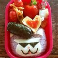 meipu's cooksnap of when they made 妖怪ウォッチ ワルニャン キャラ弁.