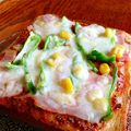 まきーころ's cooksnap of when they made 粒マスタードで美味しさUP☆ピザトースト.