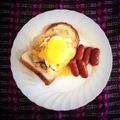 melika723's cooksnap of when they made 朝食♡簡単！ベーコンエッグベネディクト.