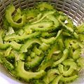 westerly's cooksnap of when they made 苦くないゴーヤの下処理.