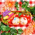 みんなのあねご's cooksnap of when they made 【キャラ弁】さくらんぼ雛＊ひなまつり.