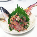 おたんじょうびけーき's cooksnap of when they made 簡単！尾頭つき鯵のなめろう.