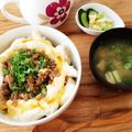 すみッコぐらし's cooksnap of when they made ひと味違う！そぼろで作るウチの絶品親子丼.