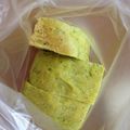 あき0304's cooksnap of when they made 翌日も美味しい食パン、小松菜入り.