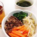 もぐらとひよこ's cooksnap of when they made 自宅でお手軽に　ヘルシービビンパ.