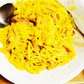 のち0121's cooksnap of when they made 簡単！　かぼちゃのクリームパスタ.