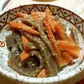 たけゴン's cooksnap of when they made こんにゃくと人参の味噌きんぴら☆.