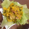 yuukaokd's cooksnap of when they made カボチャとソーセージのサラダ.
