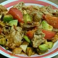 hitomiria's cooksnap of when they made アボカドと豚ロースの甘辛炒め.