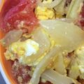 す1222's cooksnap of when they made 弁当の一品!　トマトの玉子炒め.