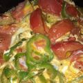 す1222's cooksnap of when they made ランチに✿トマト・卵・ピーマンどんぶり♪.