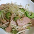 のえもゆ's cooksnap of when they made スパムdeゴーヤもやし炒め.