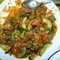なおなお☆☆'s cooksnap of when they made 牛肉とトマトとキュウリの生姜豆板醤炒め.