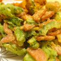 shufu_tomo's cooksnap of when they made ゴーヤと魚肉ソーセージのかき揚げ.