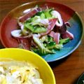 豆乳pudding's cooksnap of when they made みょうがｄｅイカときゅうりの酢味噌あえ.