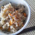 o96rara's cooksnap of when they made 絶品母の思い出松茸と牛肉炊き込みご飯.