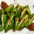 チェビス's cooksnap of when they made おつまみに☆ささみinししとう☆梅肉で♪.