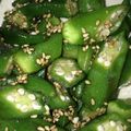 とらたろう's cooksnap of when they made オクラの胡麻和え.