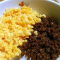 しずく77's cooksnap of when they made 生姜香る病みつきそぼろ丼.