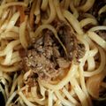 ﾗﾍﾞﾝﾀﾞｰﾐﾝﾄ's cooksnap of when they made コストコプルコギ焼きうどん.
