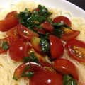 しの0928's cooksnap of when they made 柚子胡椒香るエリンギとトマトの冷製パスタ.