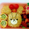 夢の花's cooksnap of when they made キャラ弁 くまのがっこうジャッキー♪.