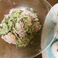 よちりん's cooksnap of when they made ゴーヤと豚しゃぶ肉の胡麻味噌和え.
