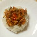 うさうさまろん's cooksnap of when they made 市販ルーで！夏野菜いっぱいドライカレー.