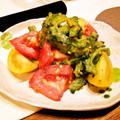 てらよう's cooksnap of when they made トマトとゴーヤの胡麻和え.